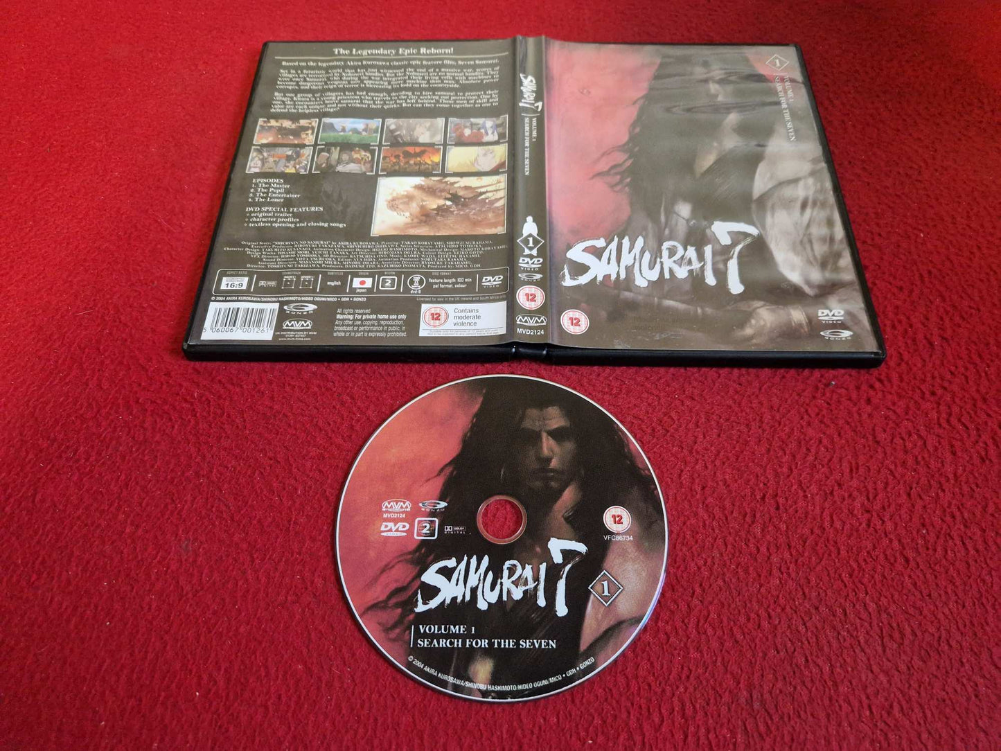 SAMURAI 7 VOLUME 1 SEARCH FOR THE SEVEN [ JAPANSKT el ENG TAL - ENG TEXT] DVD