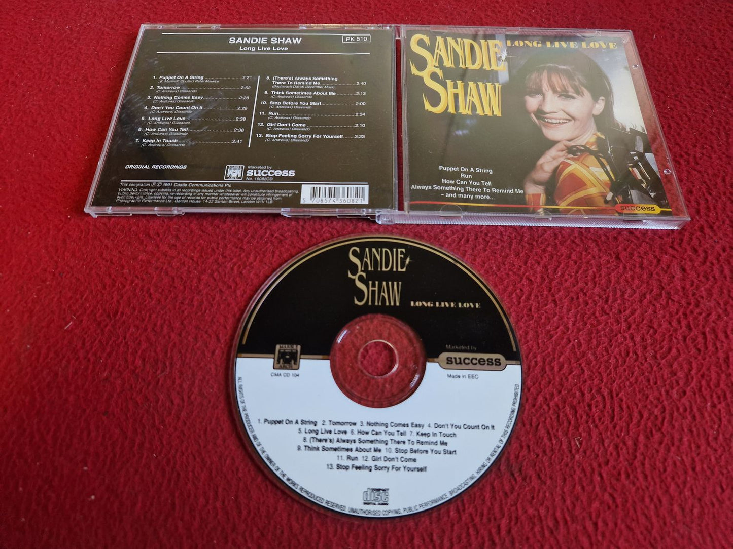 SANDIE SHAW LONG LIVE LOVE CD