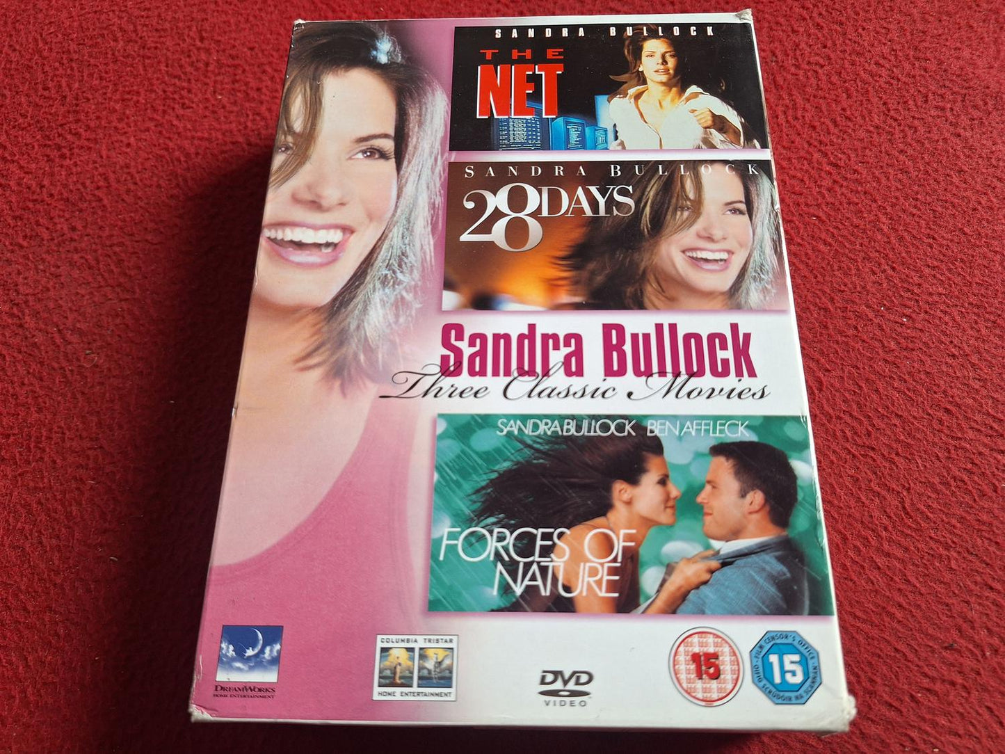 SANDRA BULLOCK - THE NET  / 28 DAYS / FORCES OF NATURE [ ENG. TEXT ] BOX DVD