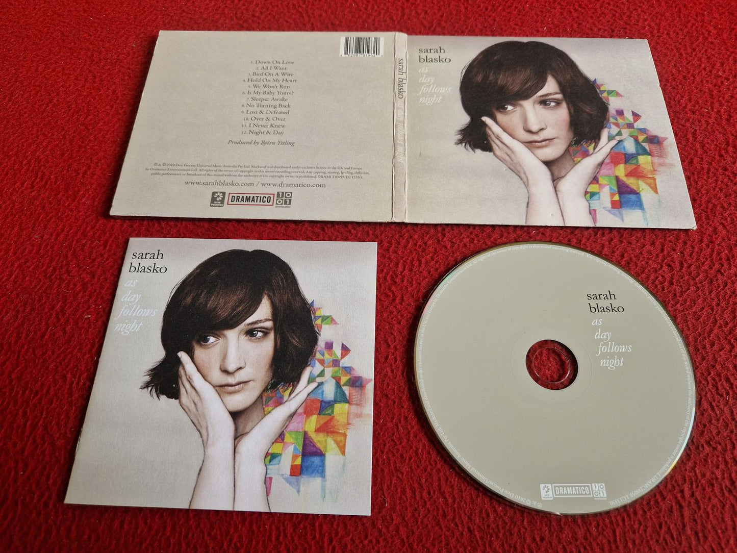 SARAH BLASKO AS DAY FOLLOWS NIGHT CD