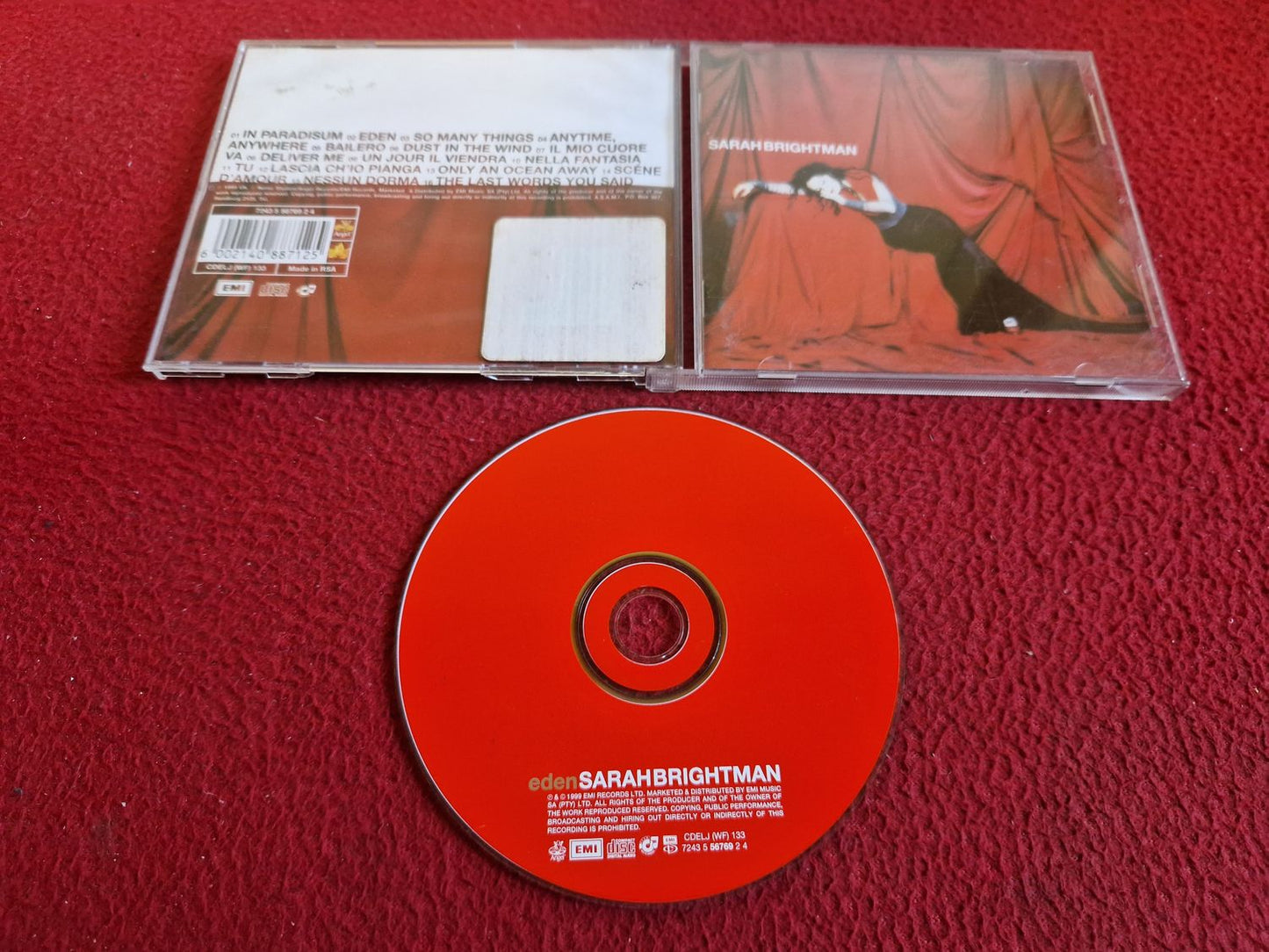 SARAH BRIGHTMAN EDEN CD