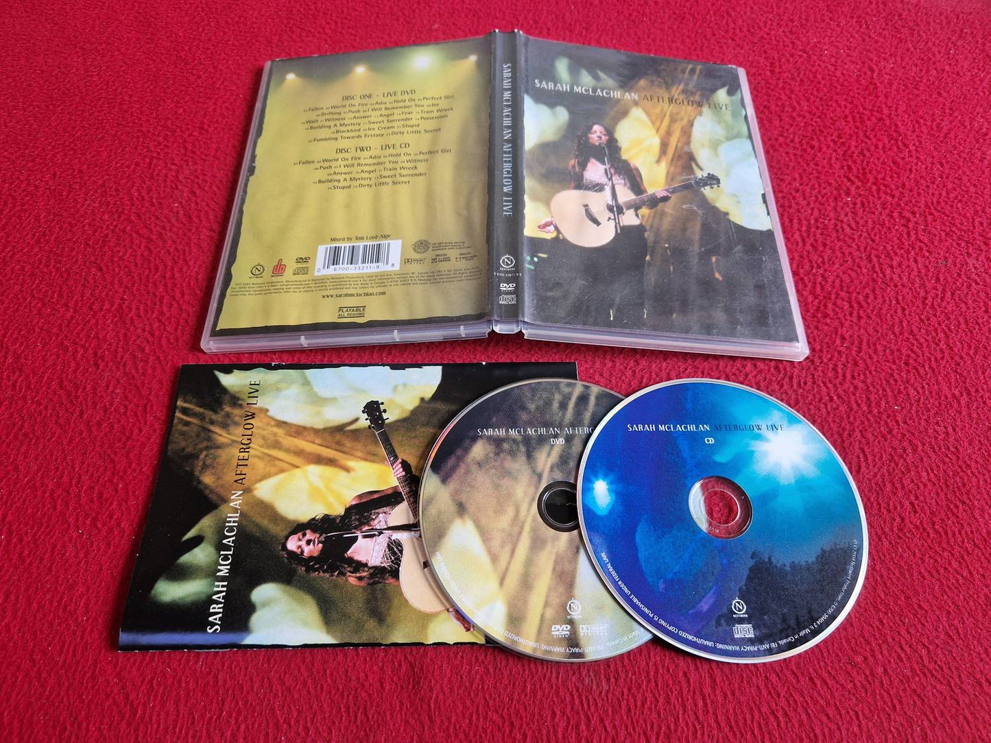 SARAH MCLACHLAN AFTERGLOW LIVE DVD