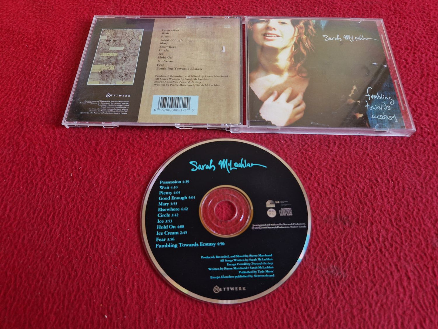 SARAH MCLACHLAN FUMBLING TOWARDS ECSTASY CD