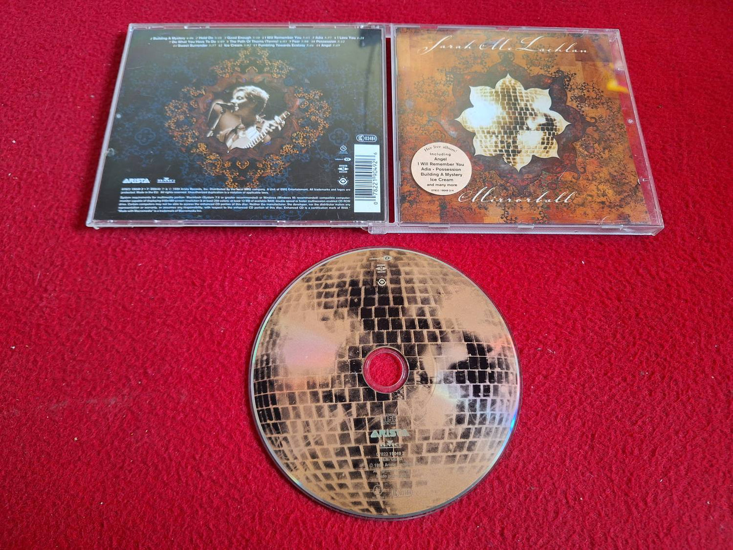 SARAH MCLACHLAN MIRRORBALL CD