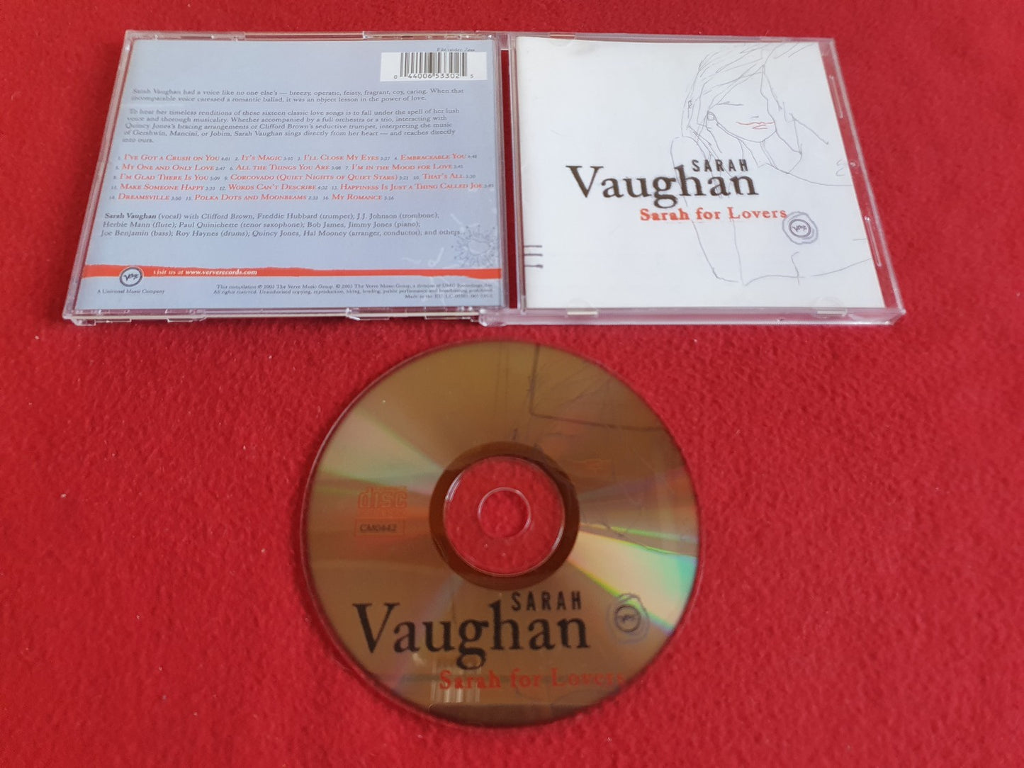 SARAH VAUGHAN SARAH FOR LOVERS till CD