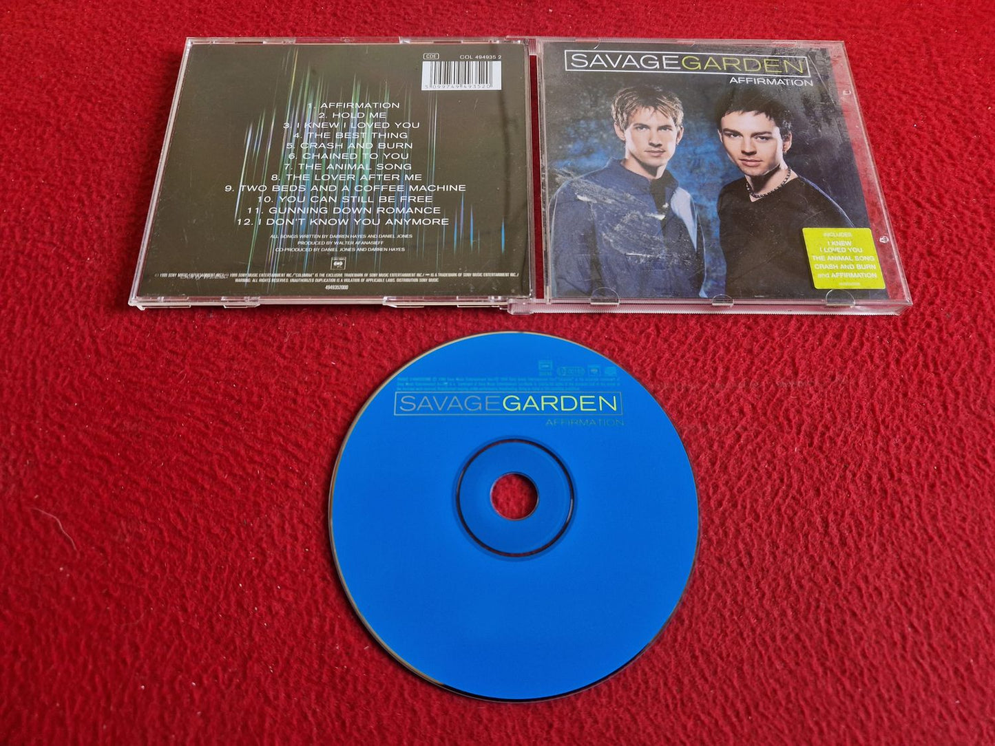 SAVAGE GARDEN AFFIRMATION CD