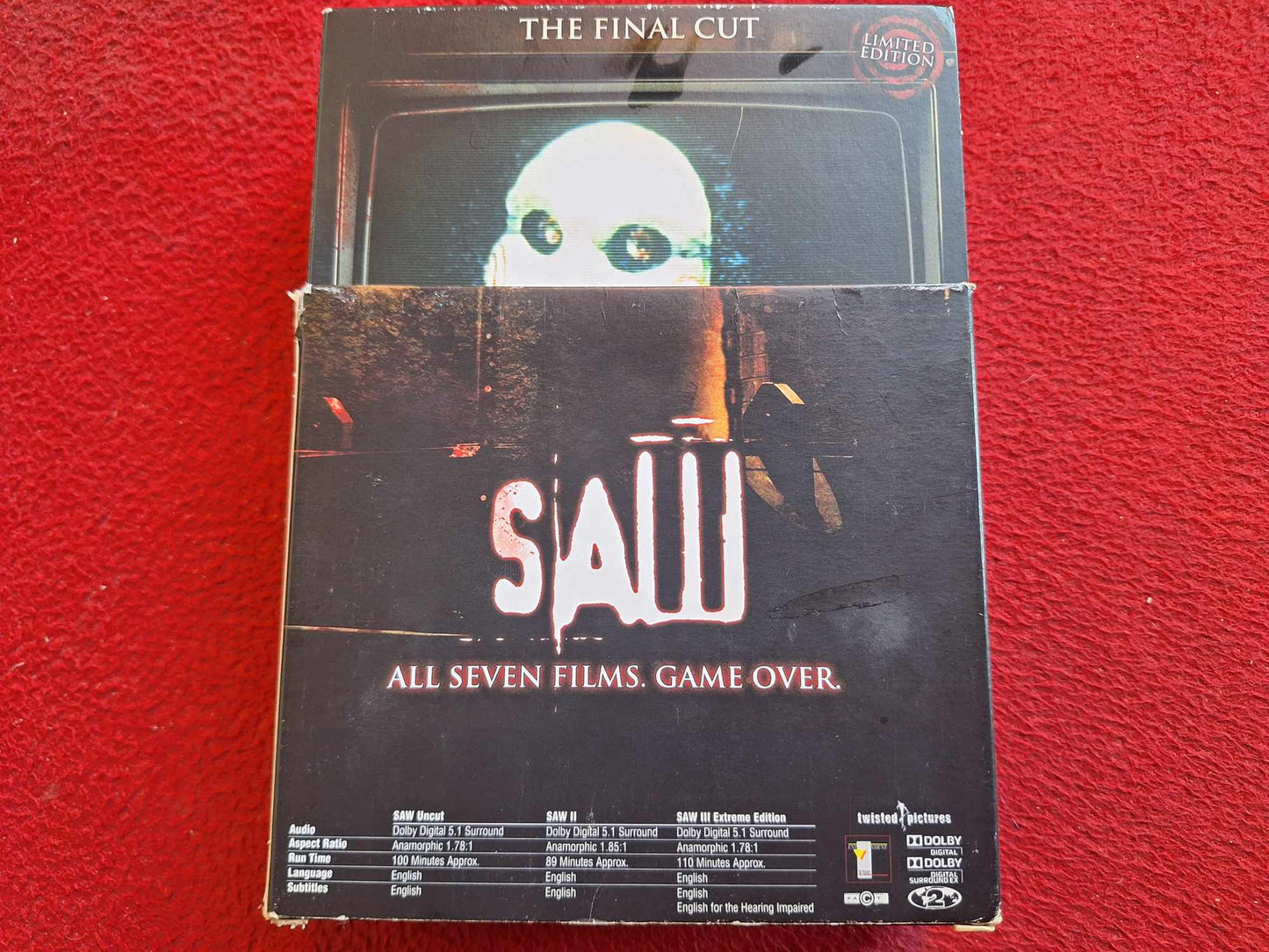 SAW ALL SEVEN FILMS BOX DVD