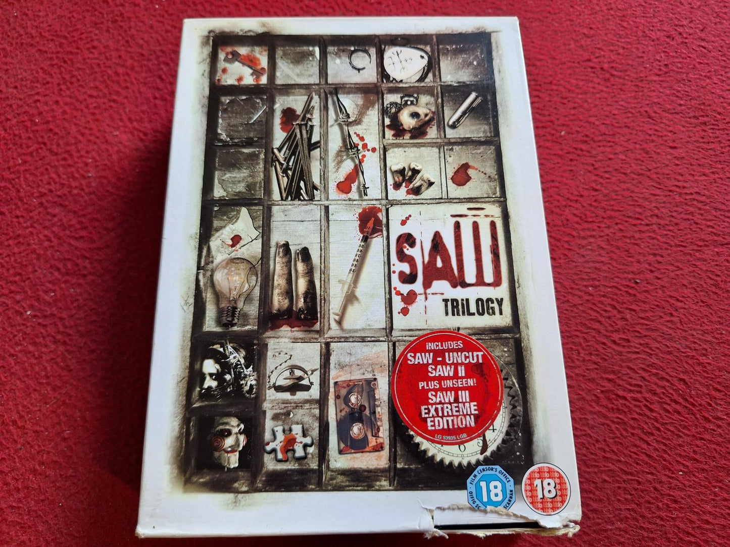 SAW TRILOGY BOX DVD