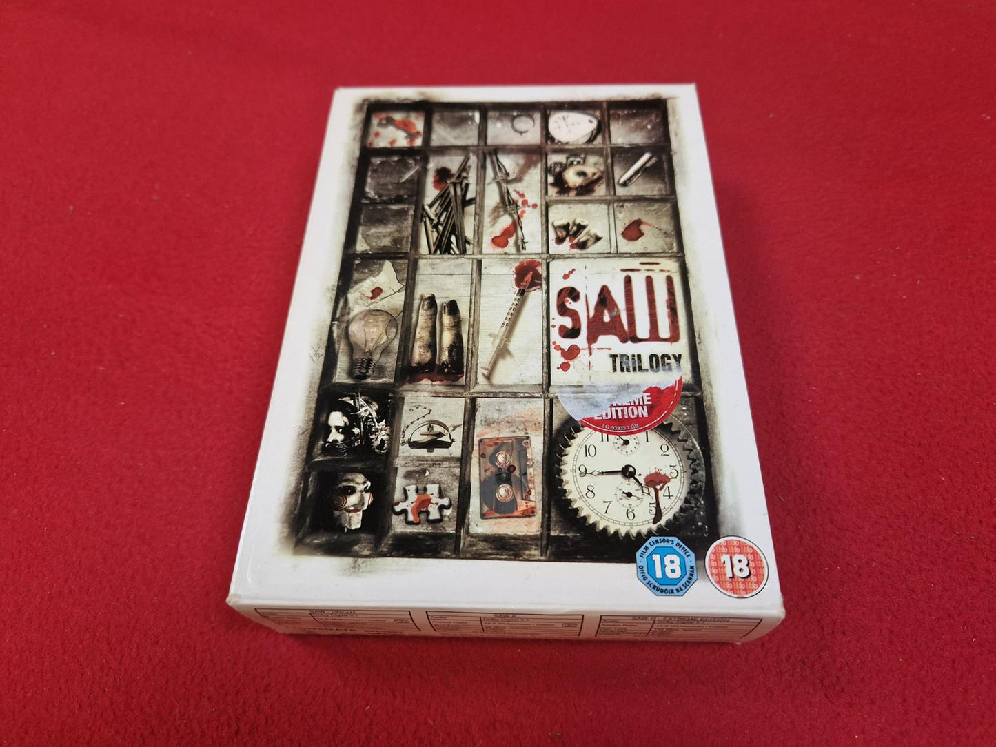 SAW TRILOGY BOX till DVD