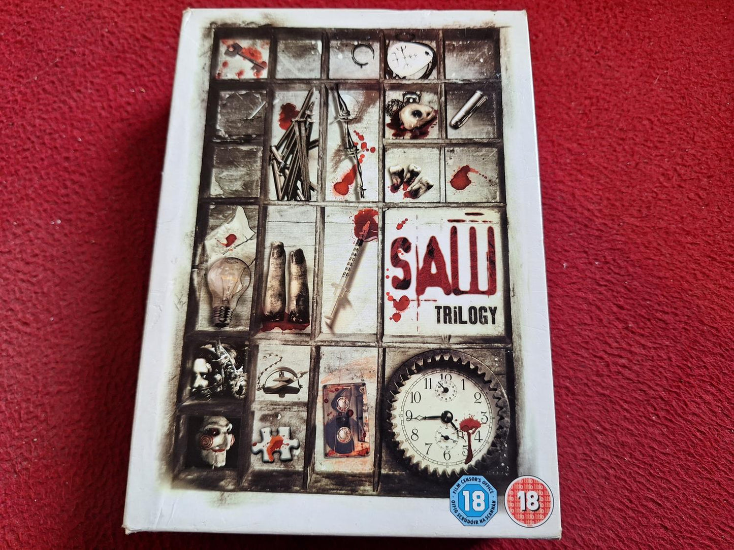 SAW TRILOGY [ ENGELSK TEXT ] BOX DVD