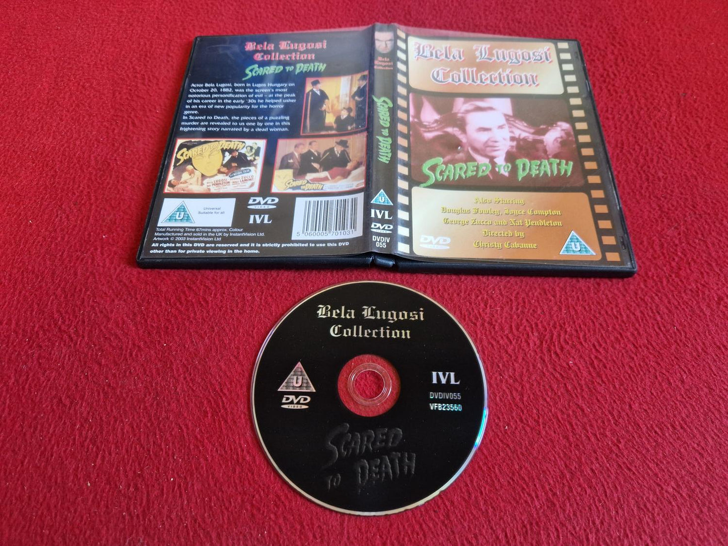 SCARED TO DEATH [ BELA LUGOSI COLLECTION ] DVD