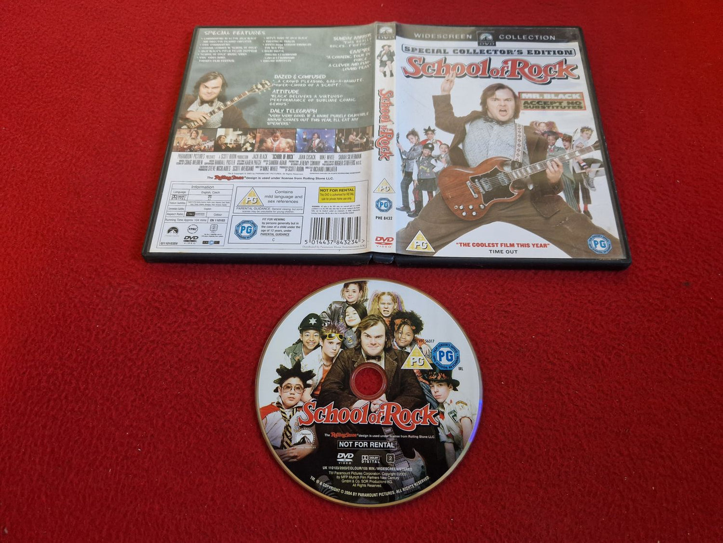SCHOOL OF ROCK DVD