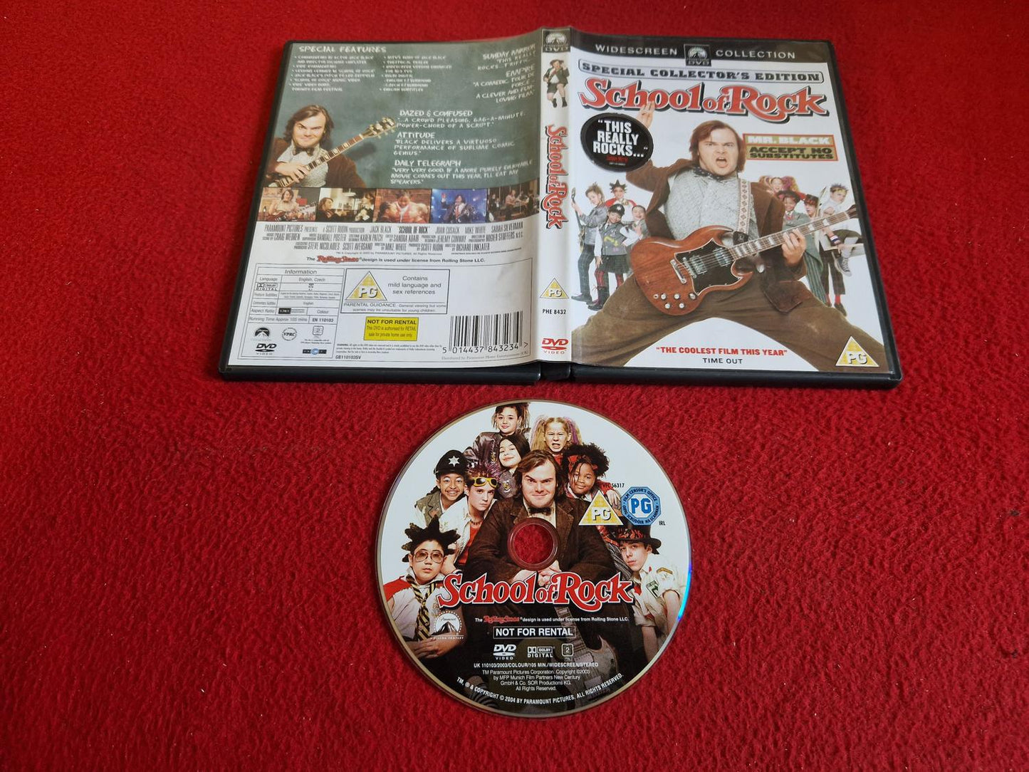 SCHOOL OF ROCK DVD