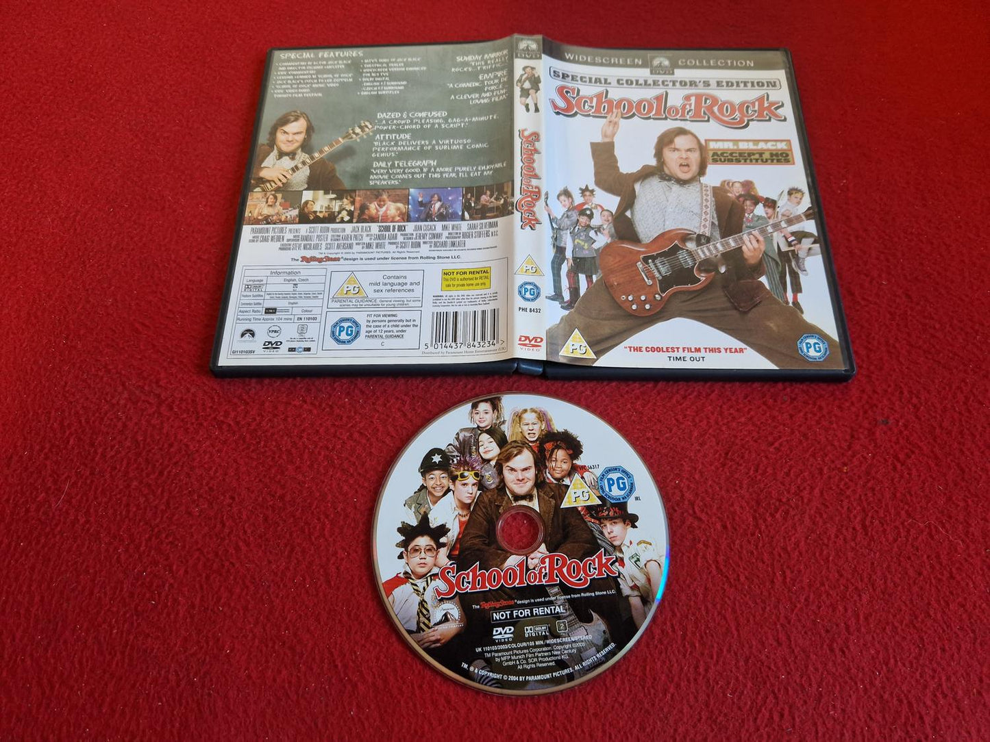SCHOOL OF ROCK DVD