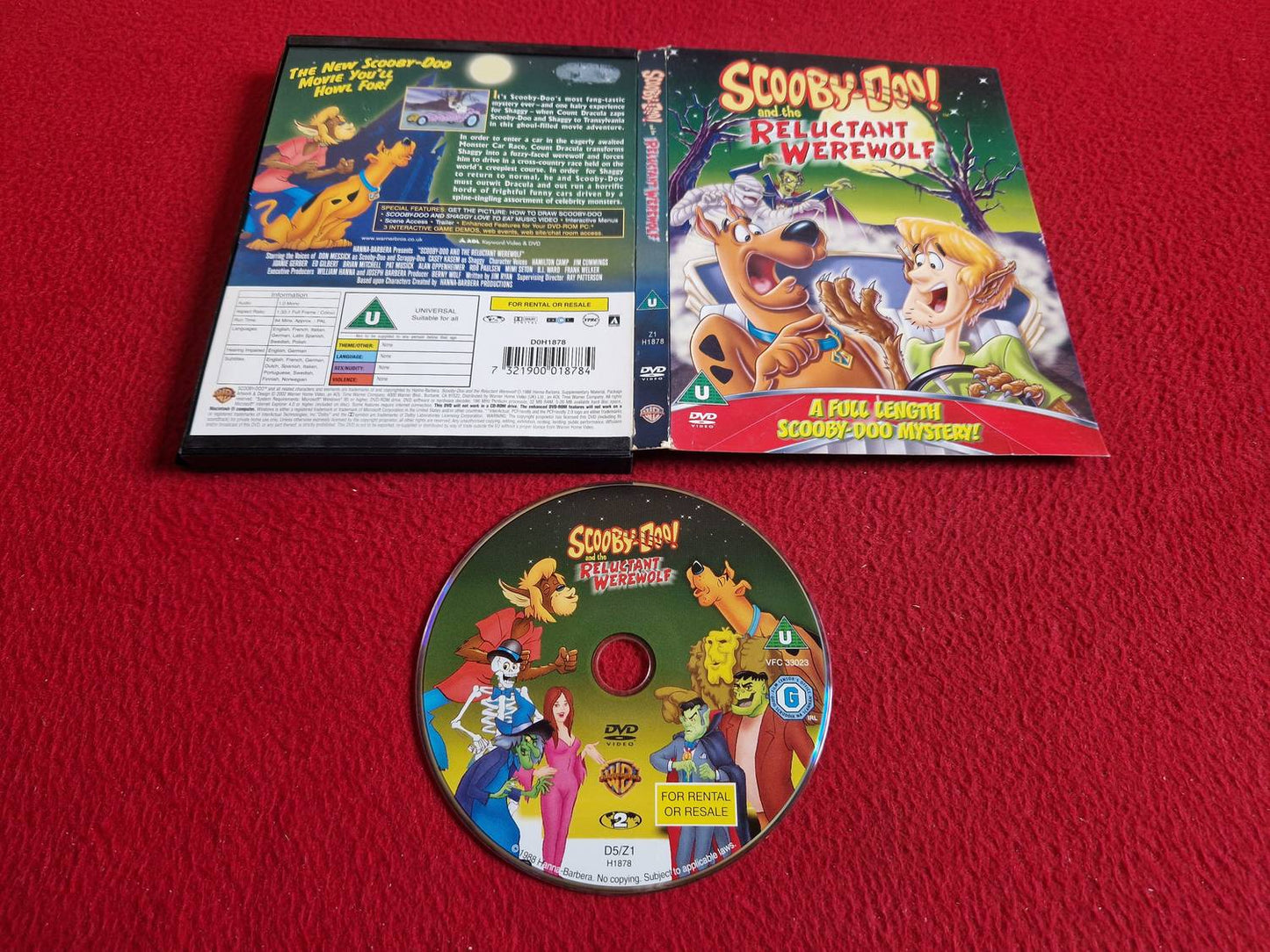 SCOOBY-DOO AND THE RELUCTANT WEREWOLF [ SVENSK TEXT ] [ SNAPCASE ] DVD