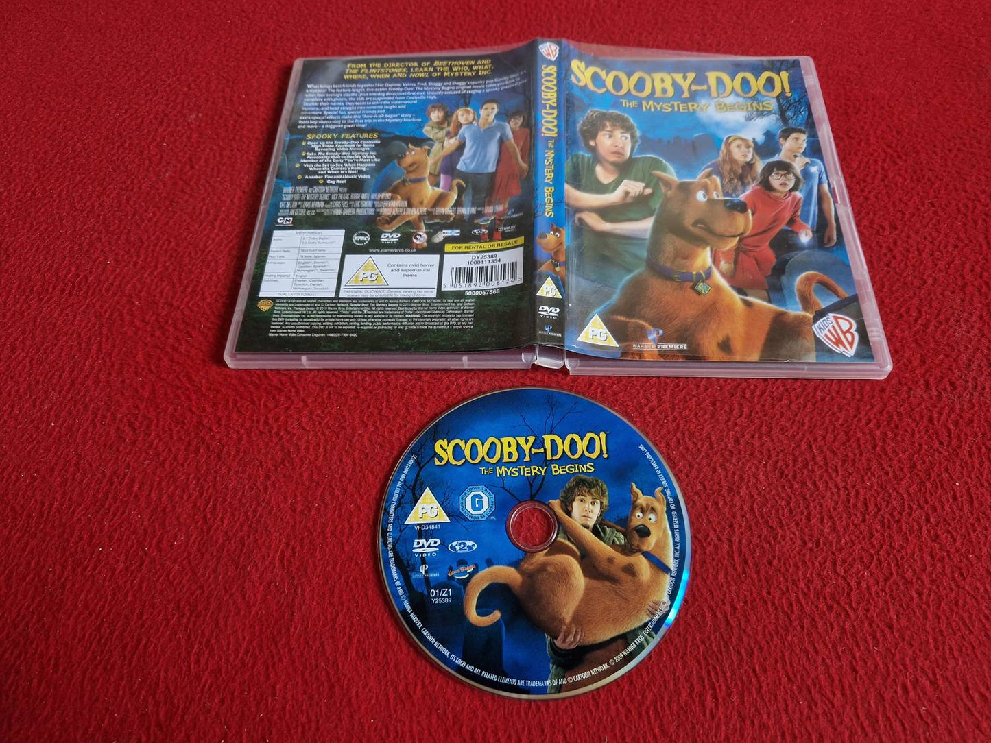 SCOOBY-DOO THE MYSTERY BEGINS DVD
