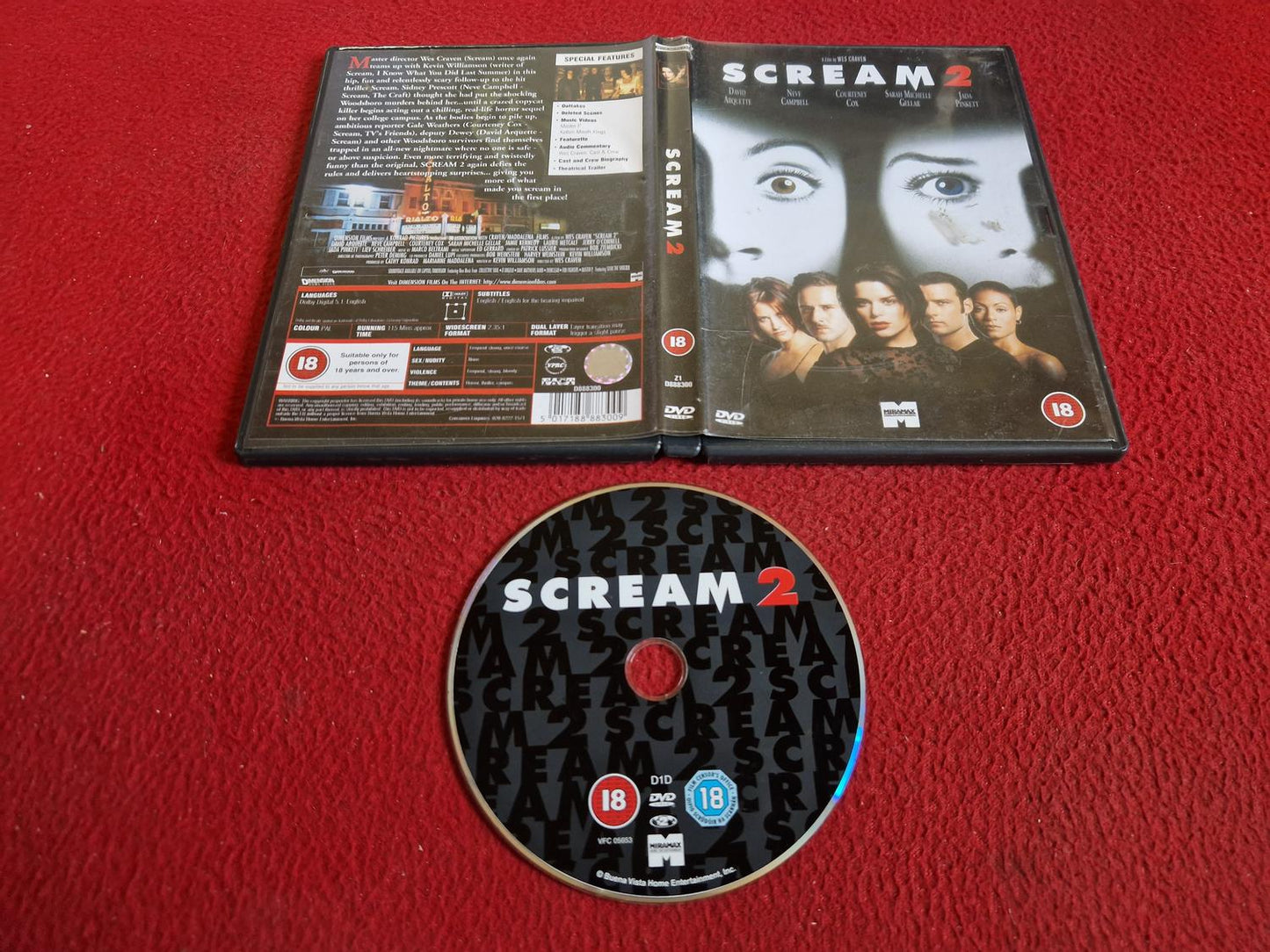 SCREAM 2 DVD
