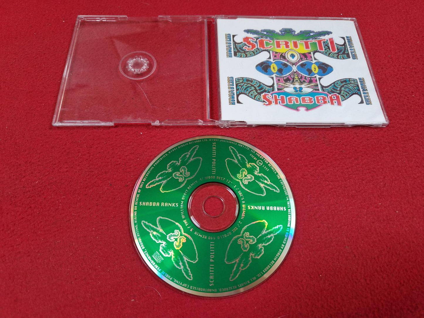 SCRITTI POLITTI + SHABBA RANKS SHE'S A WOMAN SINGEL till CD