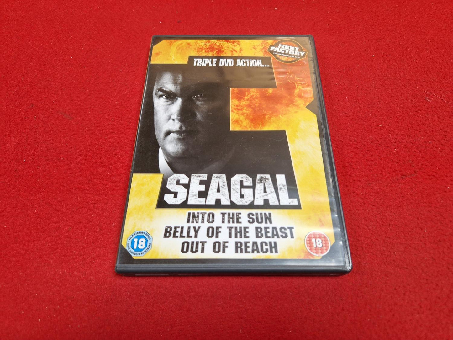 SEAGAL INTO THE SUN / BELLY OF THE BEAST / OUT OF REACH BOX till DVD