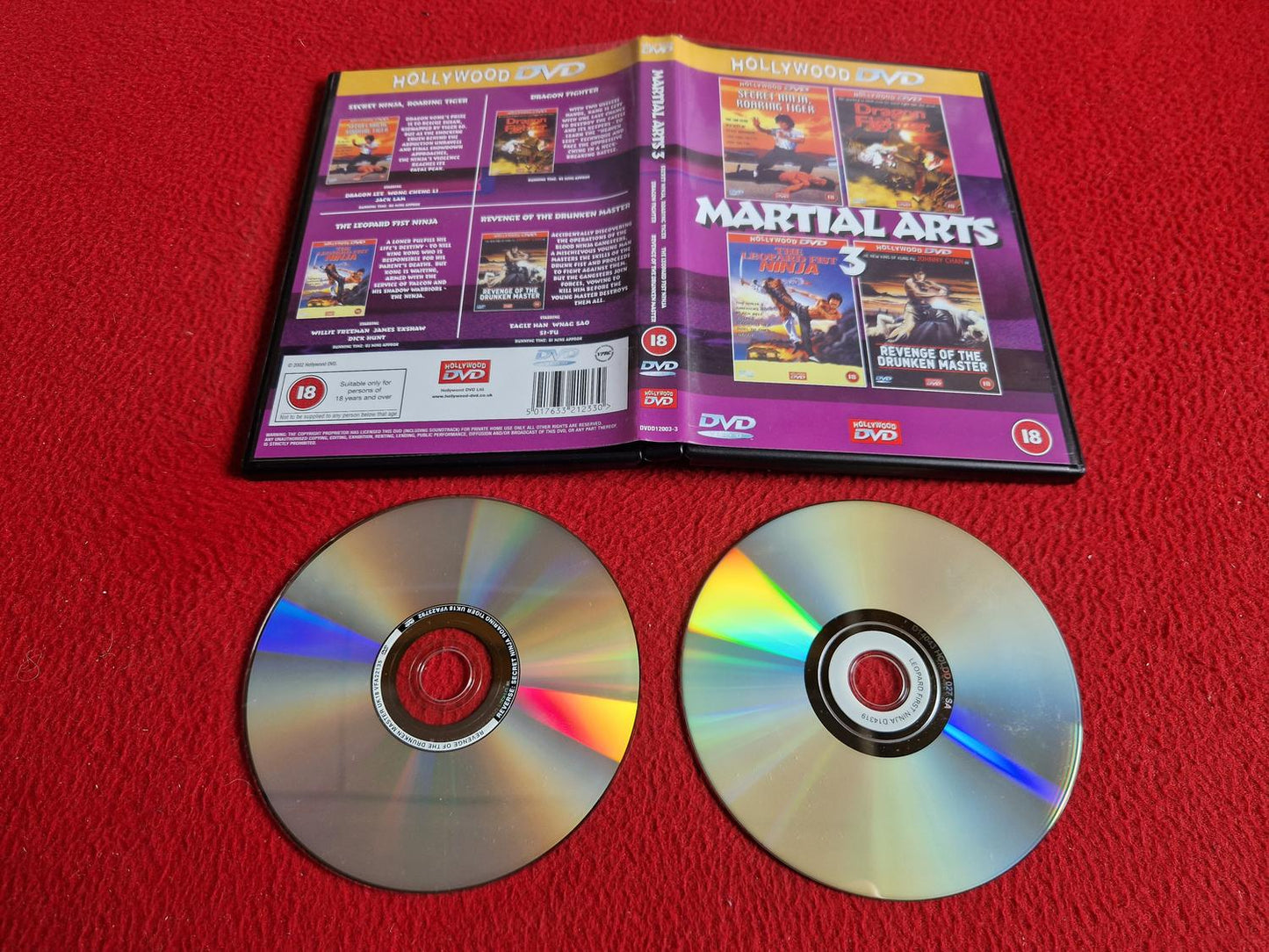 SECRET NINJA ROARING TIGER / DRAGON FIGHTER / LEOPARD FIST NINJA /REVENGE... DVD