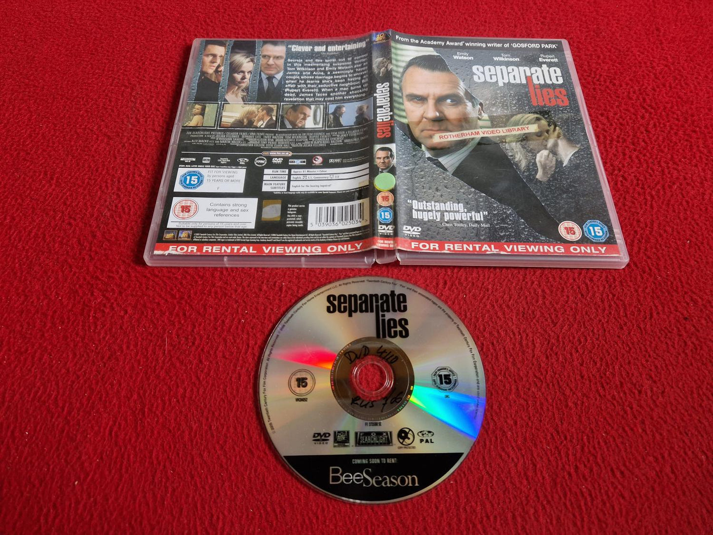 SEPARATE LIES DVD