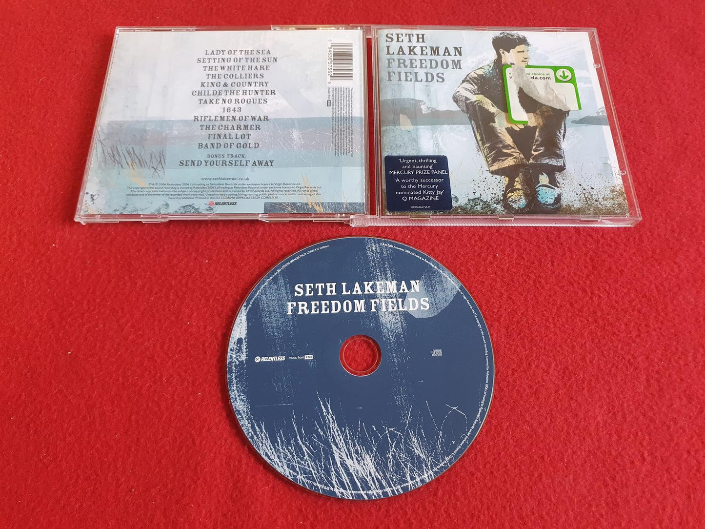 SETH LAKEMAN FREEDOM FIELDS till CD