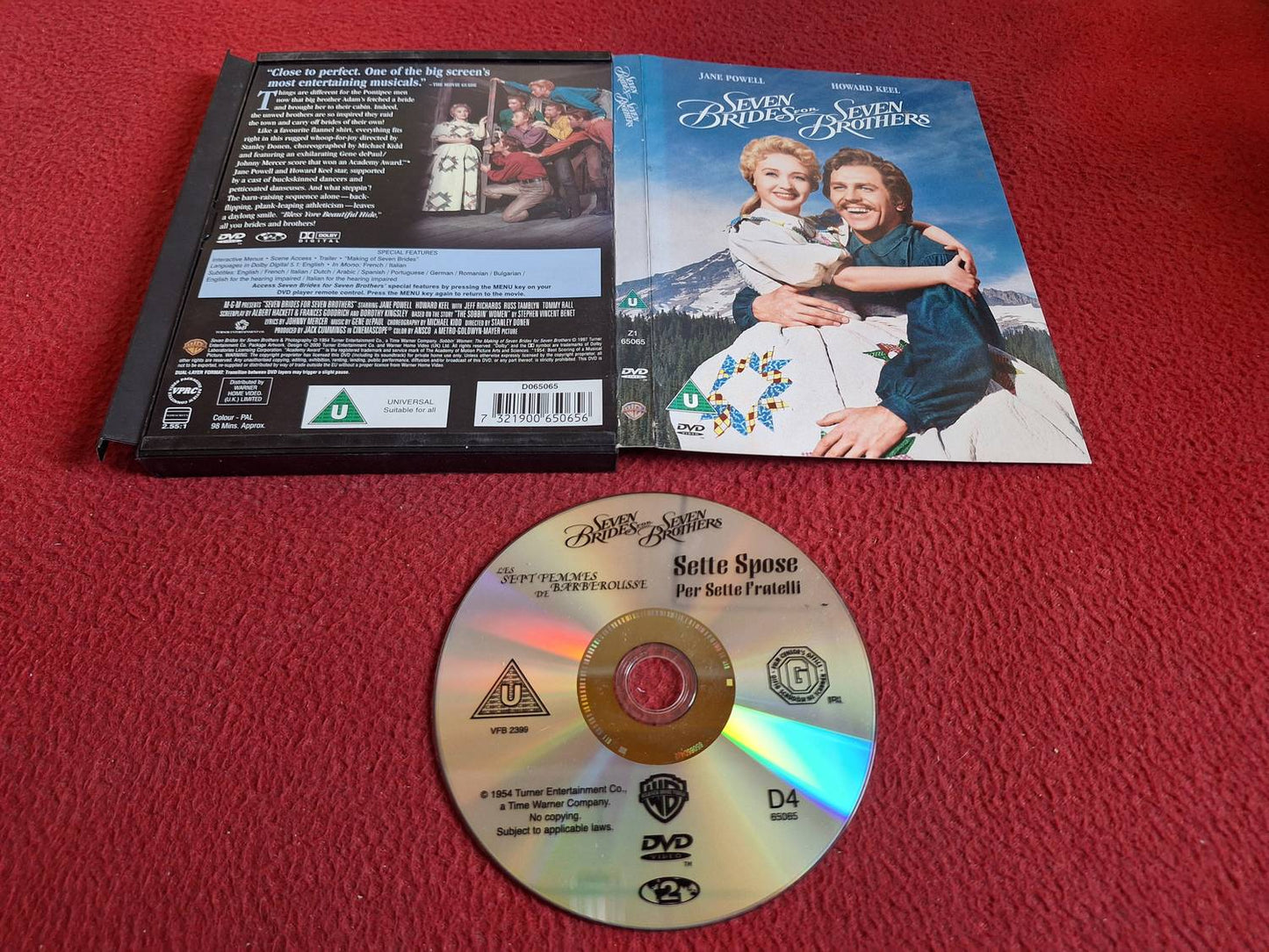 SEVEN BRIDES FOR SEVEN BROTHERS [ SNAPCASE ] DVD
