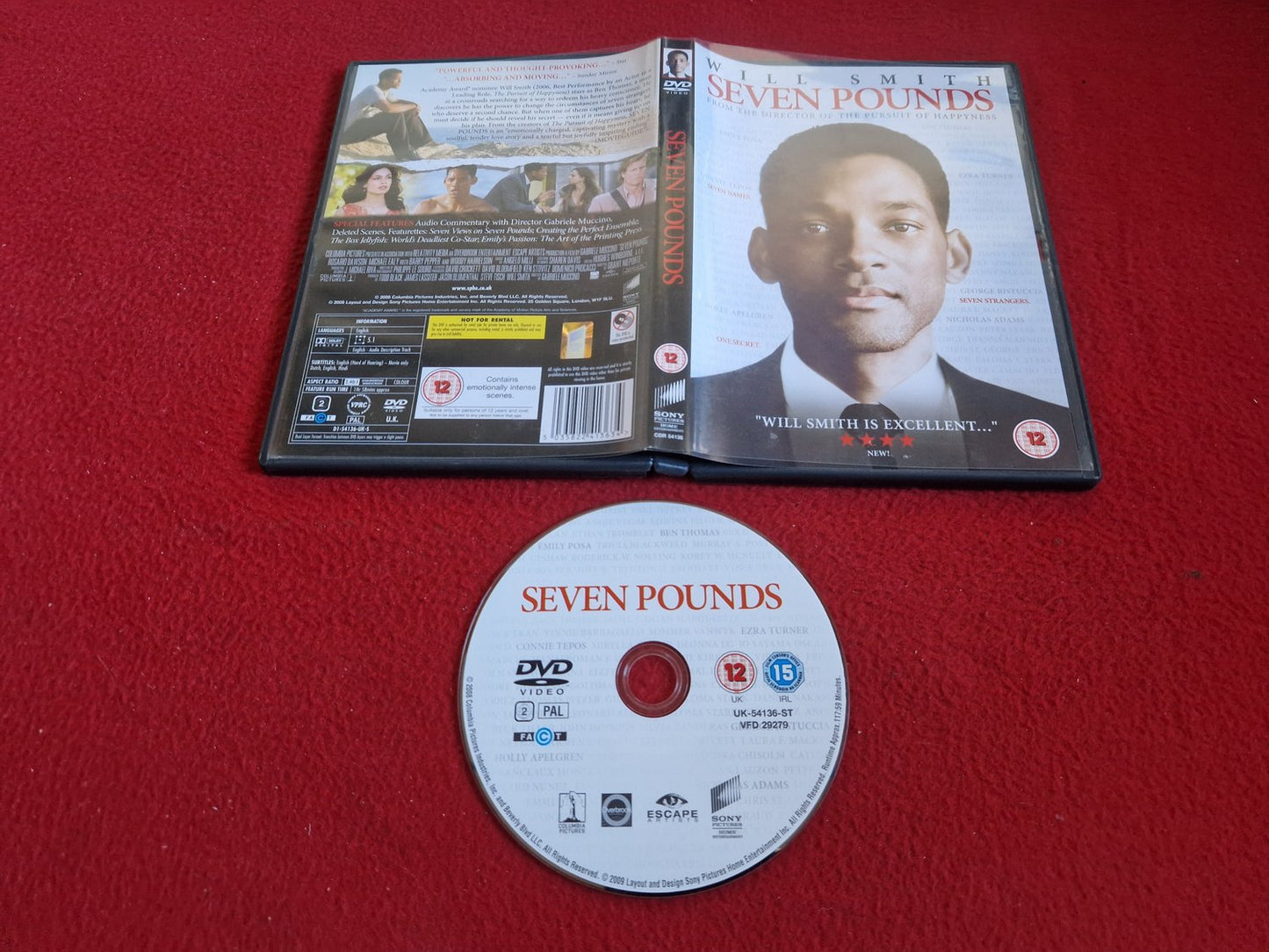 SEVEN POUNDS DVD