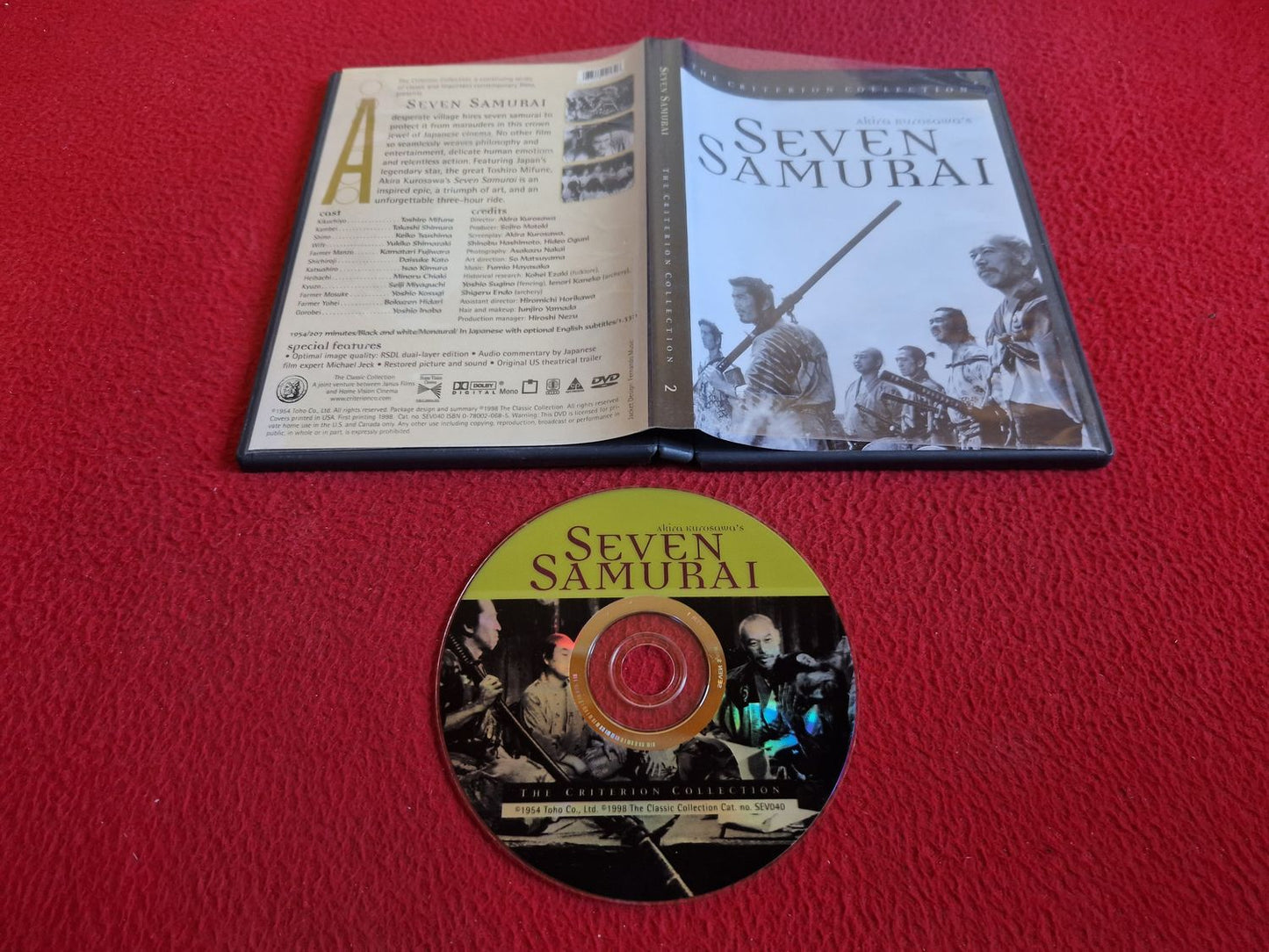 SEVEN SAMURAI [ JAPANSKT TAL ENGELSK TEXT ] DVD