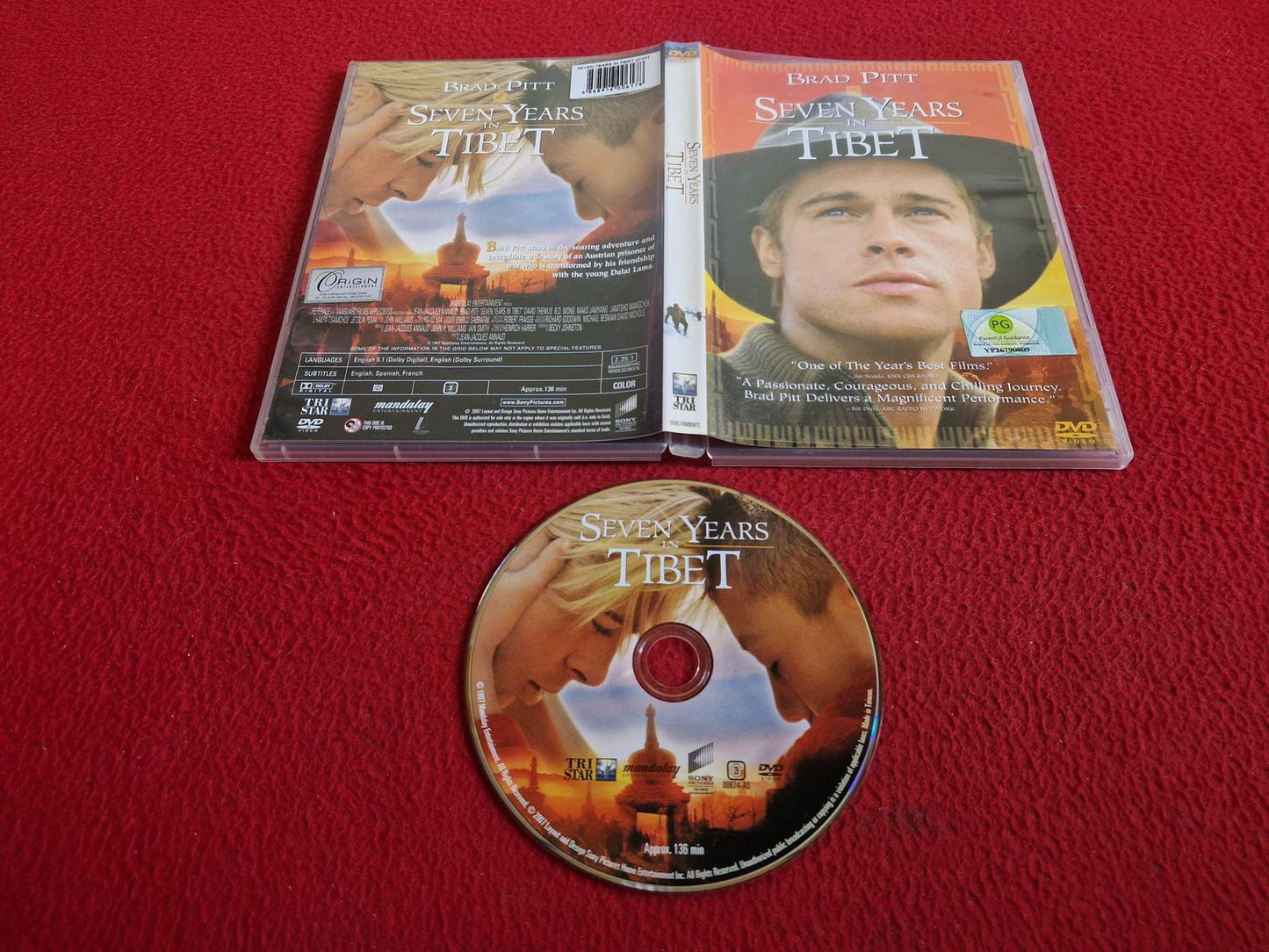 SEVEN YEARS IN TIBET DVD