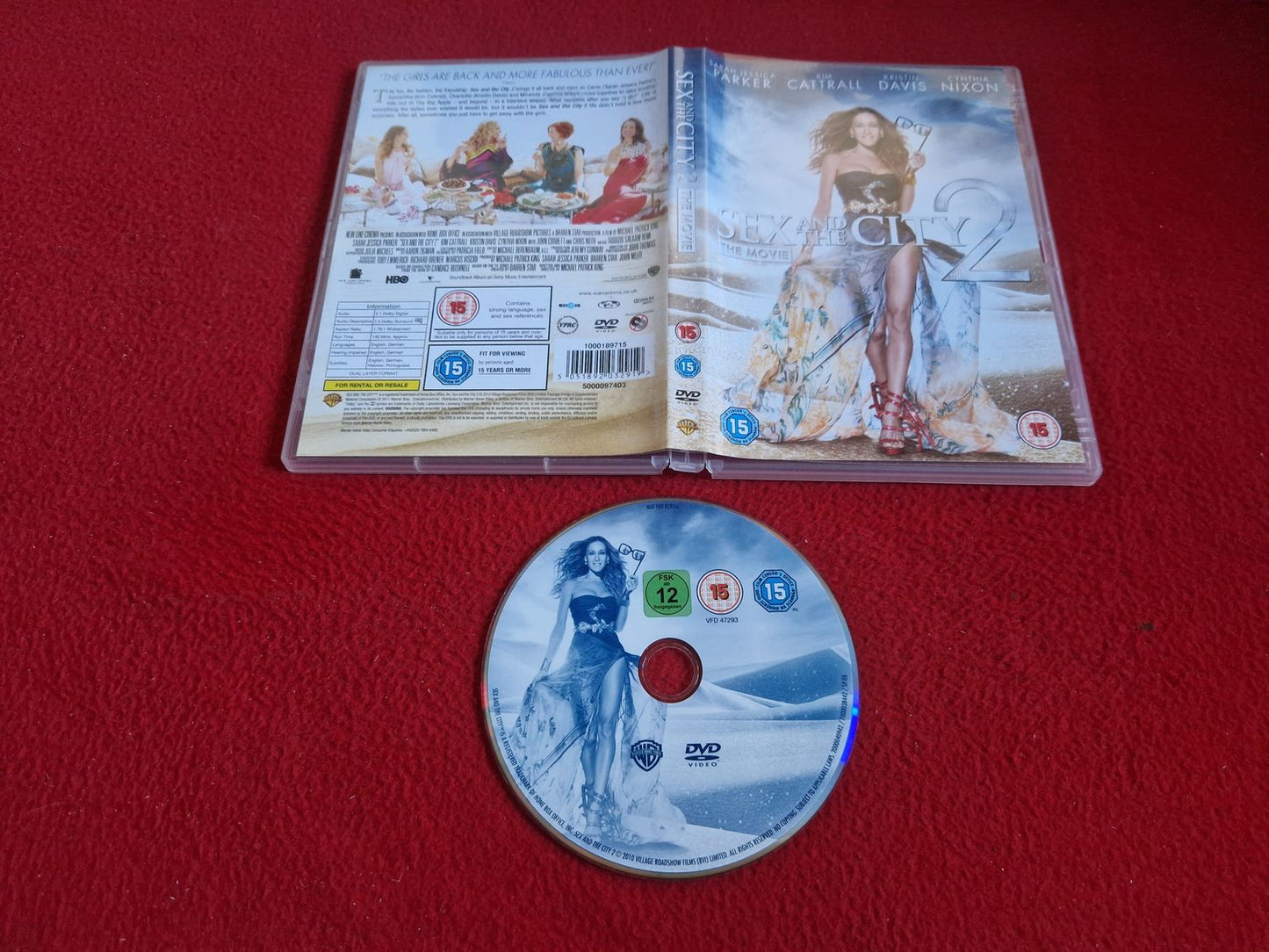 SEX AND THE CITY 2 THE MOVIE DVD