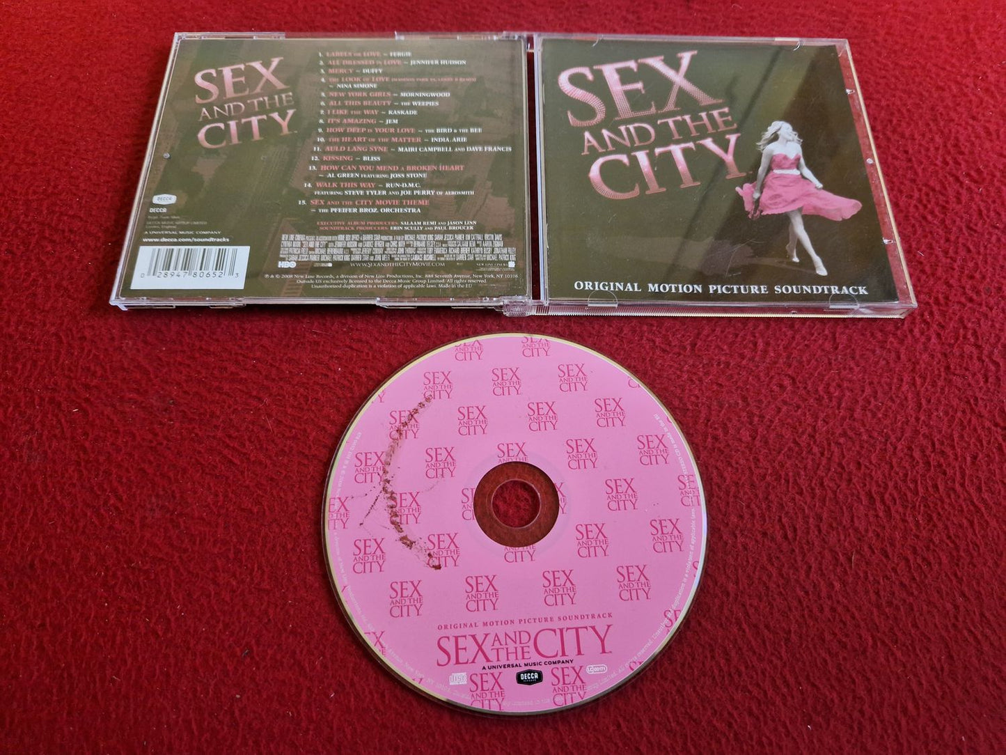 SEX AND THE CITY ORIGINAL MOTION PICTURE SOUNDTRACK CD