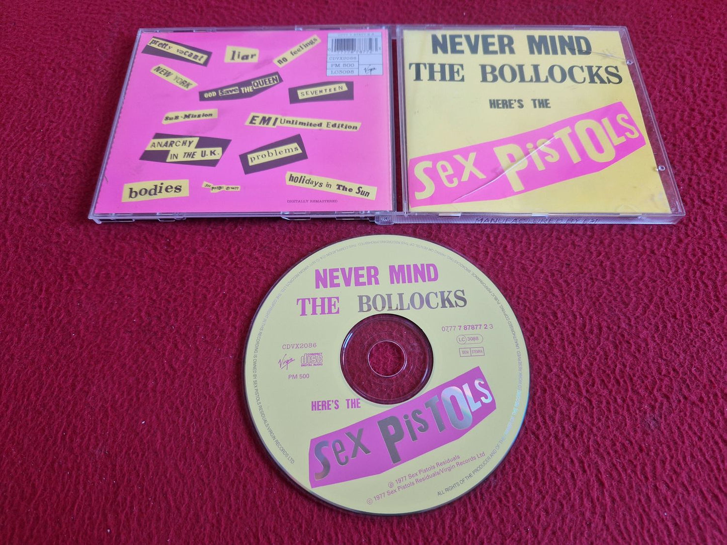 SEX PISTOLS NEVER MIND THE BOLLOCKS HERE'S THE SEX PISTOLS CD