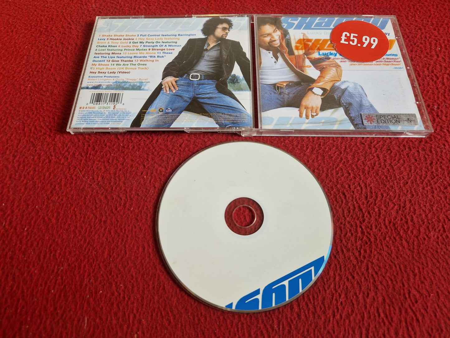 SHAGGY LUCKY DAY CD