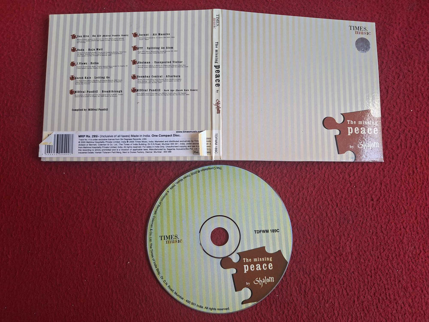 SHALOM THE MISSING PEACE CD