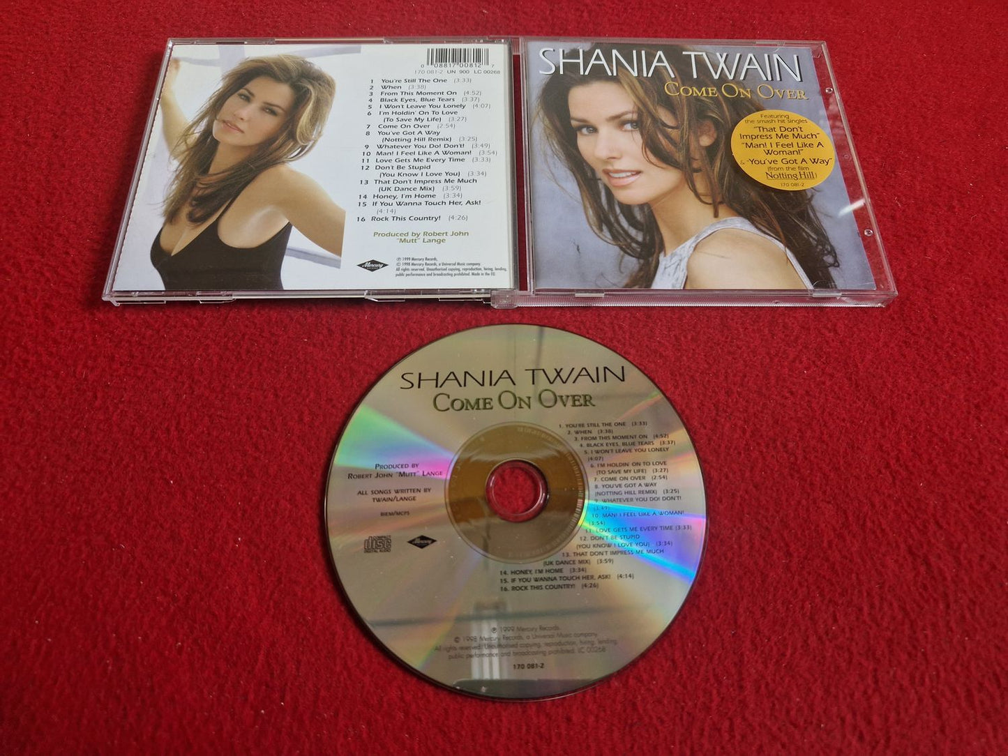 SHANIA TWAIN COME ON OVER till CD