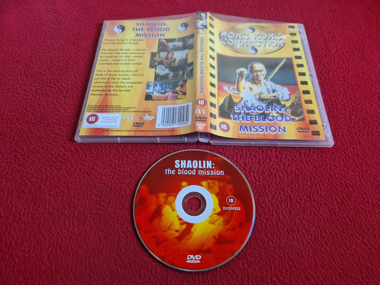 SHAOLIN THE BLOOD MISSION DVD