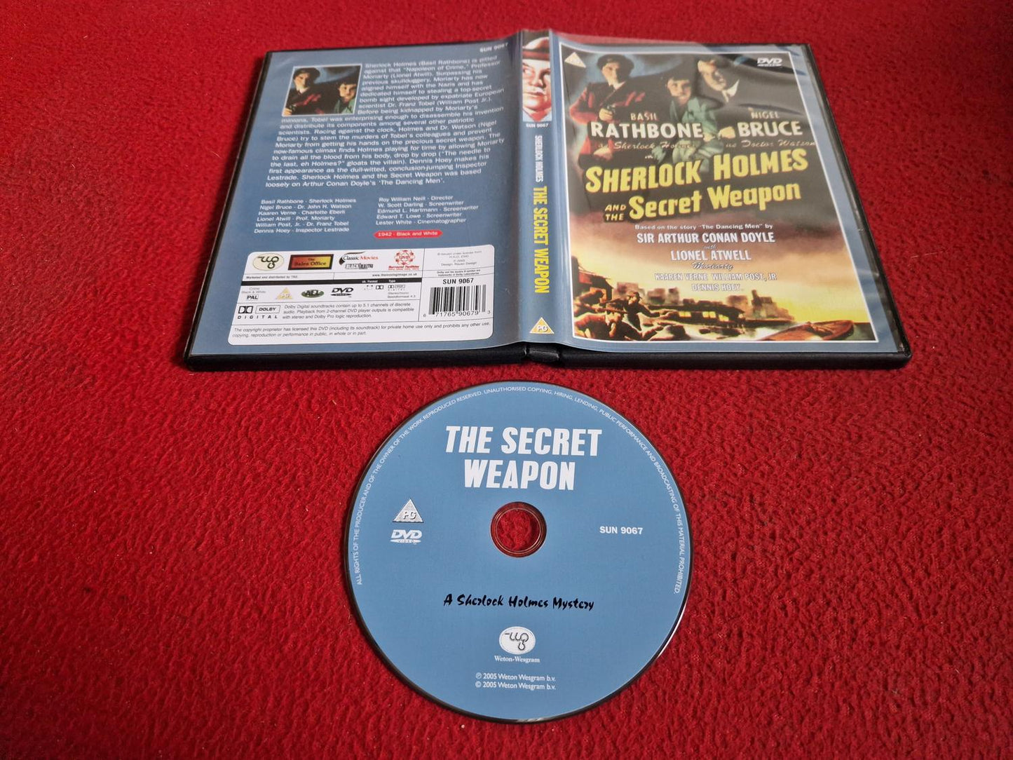 SHERLOCK HOLMES AND THE SECRET WEAPON DVD
