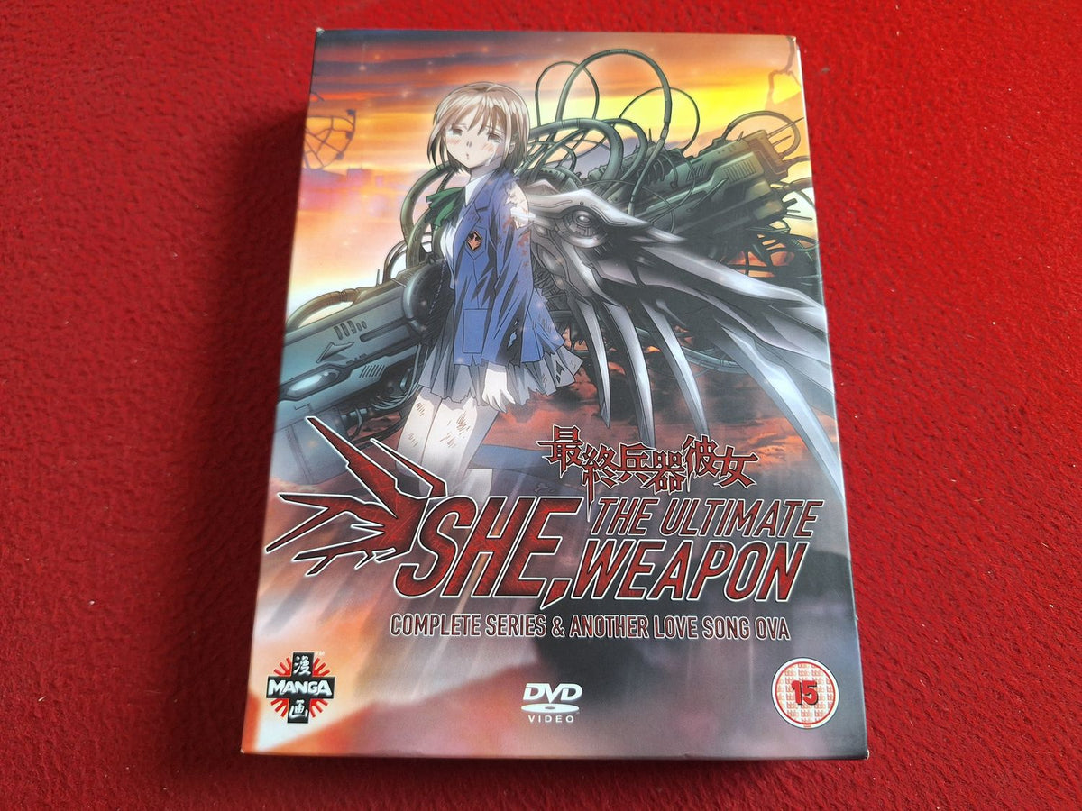 SHE THE ULTIMATE WEAPON COMPLETE SERIES & ANOTHER LOVE SONG OVA BOX DVD