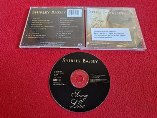 SHIRLEY BASSEY SONGS OF LOVE CD