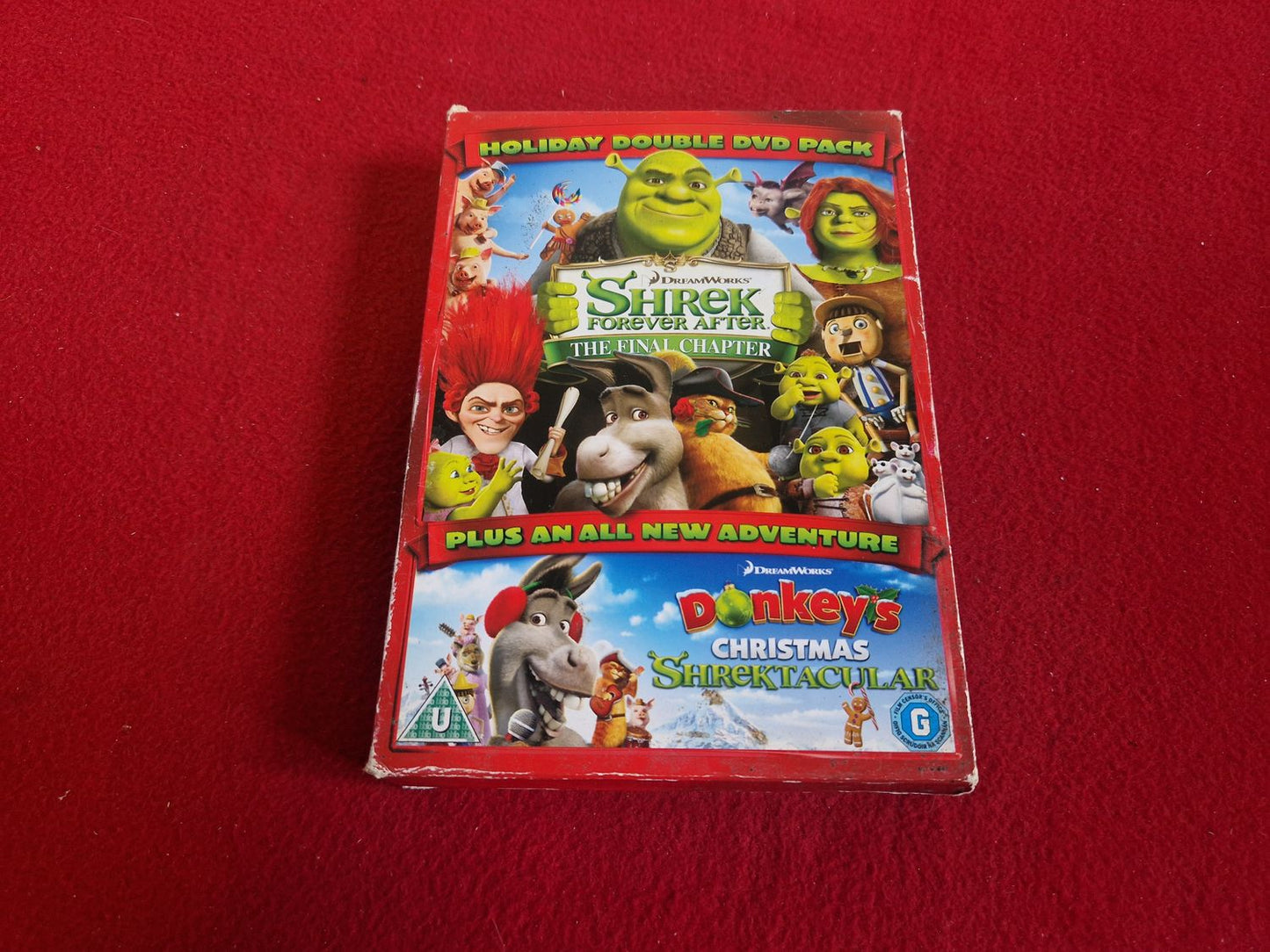 SHREK FOREVER AFTER THE FINAL CHAPTER + DONKEYS CHRISTMAS SHREKTACULAR BOX DVD