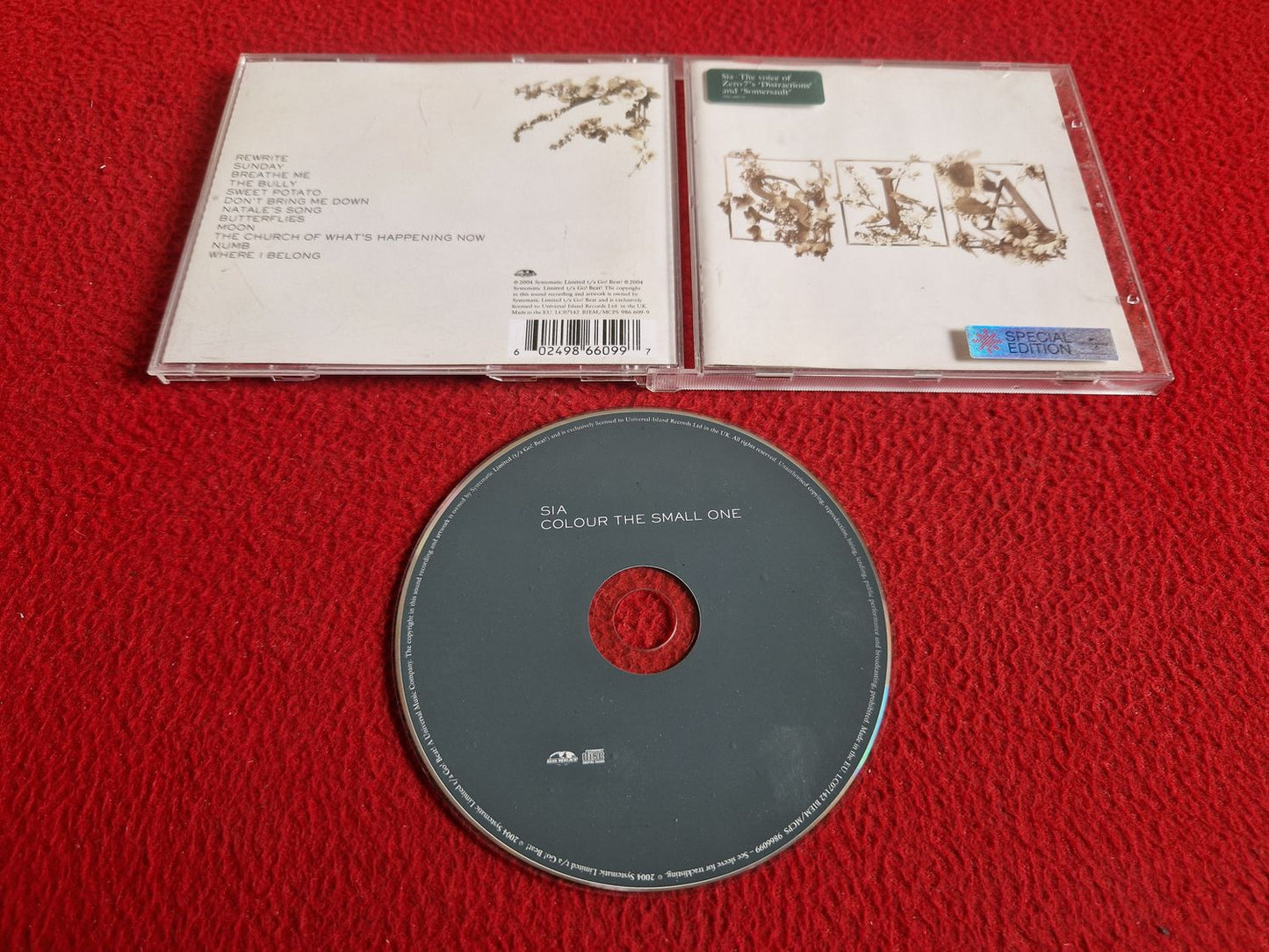 SIA COLOUR THE SMALL ONE CD