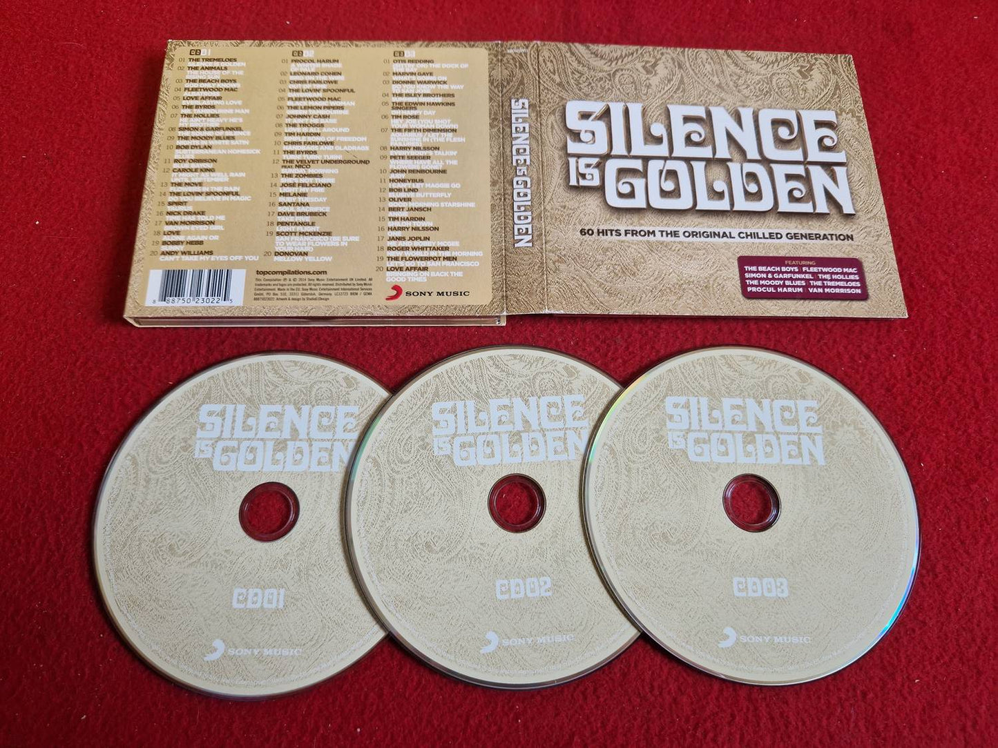 SILENCE IS GOLDEN FEAT BEACH BOYS / FLEETWOOD MAC / HOLLIES mfl till CD