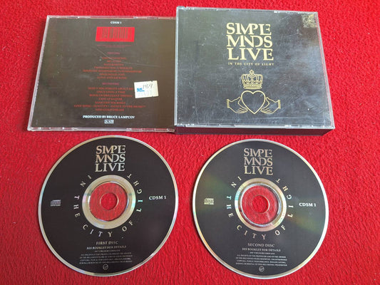 SIMPLE MINDS LIVE IN THE CITY OF LIGHT CD BOX