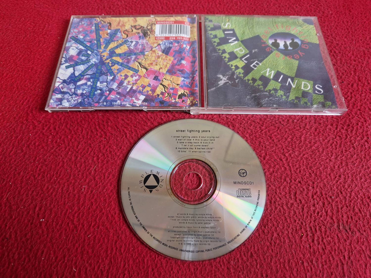 SIMPLE MINDS STREET FIGHTING YEARS CD