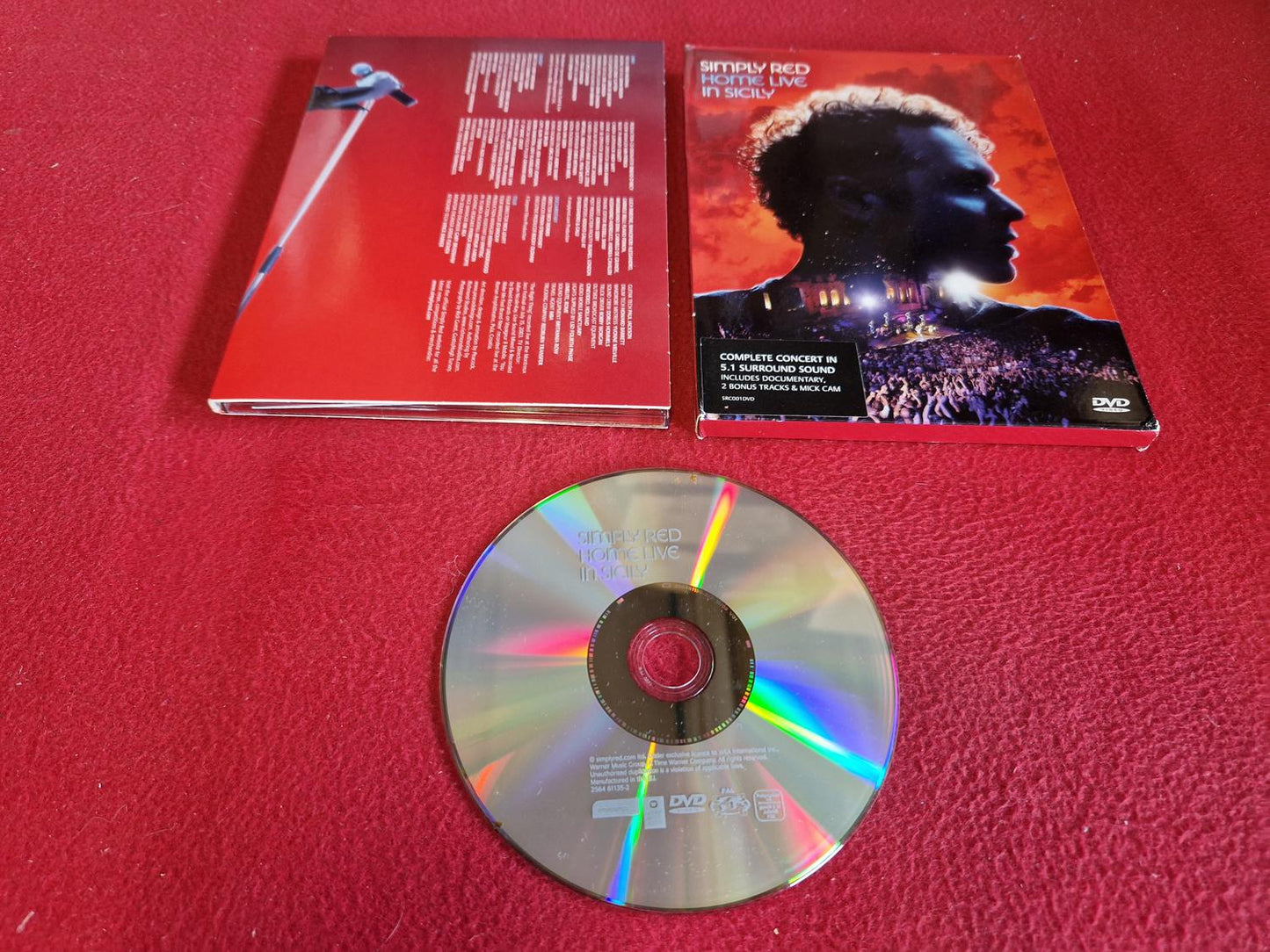 SIMPLY RED HOME LIVE IN SICILY till DVD