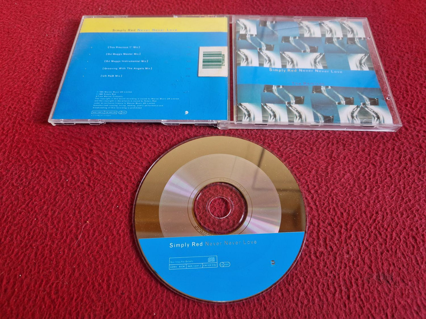SIMPLY RED NEVER NEVER LOVE THE REMIXES CD