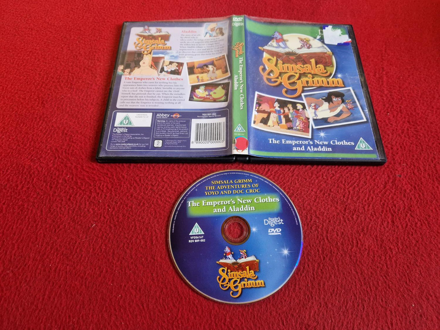 SIMSALA GRIMM THE EMPEROR'S NEW CLOTHES / ALADDIN DVD