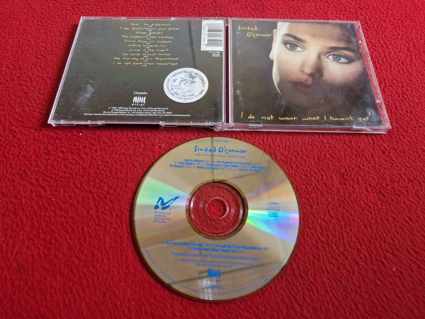 SINEAD O'CONNOR I DO NOT WANT WHAT I HAVEN'T GOT CD