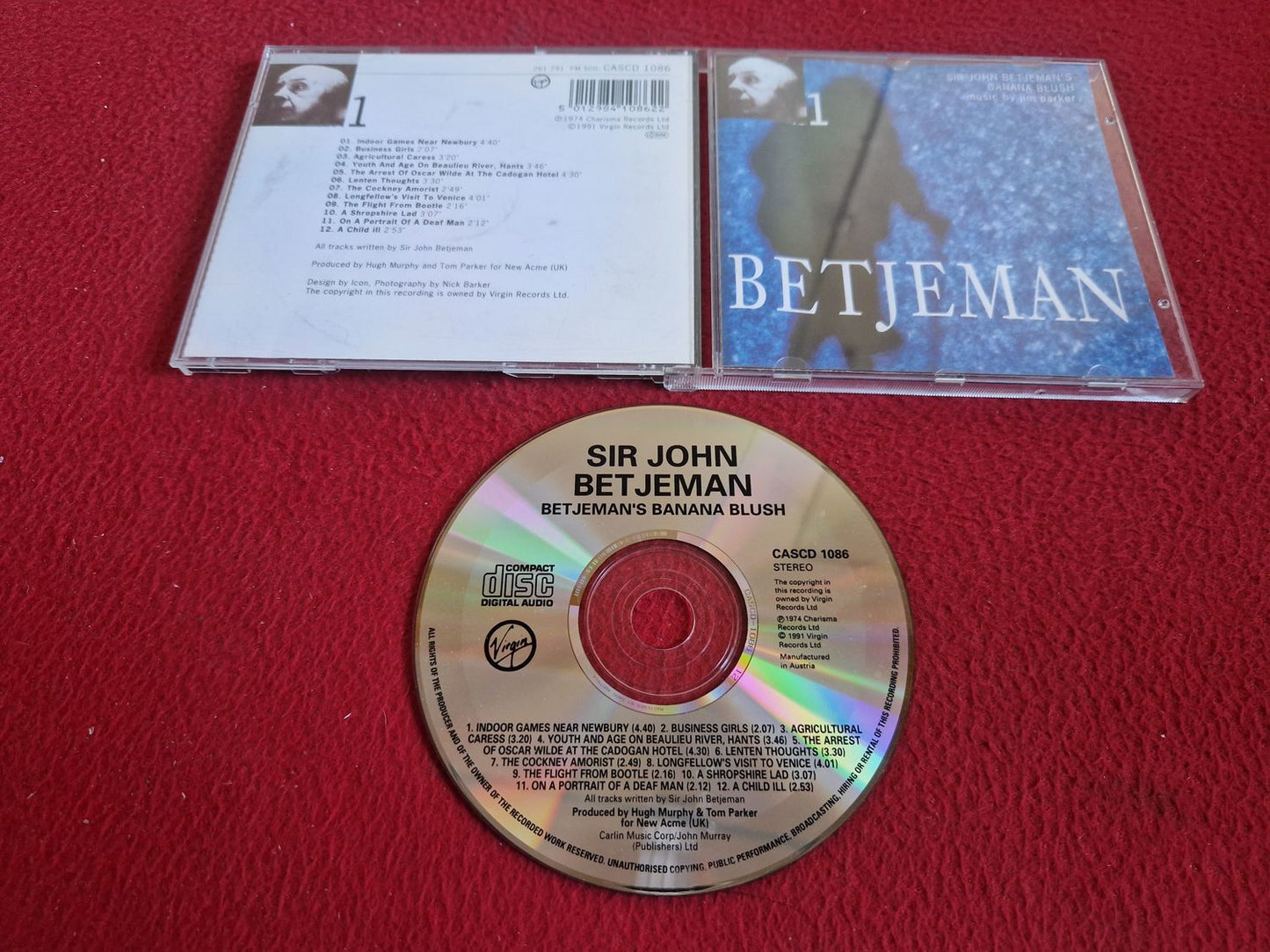 SIR JOHN BETJEMAN - BETJEMAN'S BANANA BLUSH CD